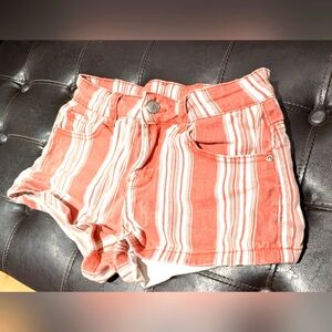 Hot Kiss Red & White Striped High Rise Short❤️‍🔥